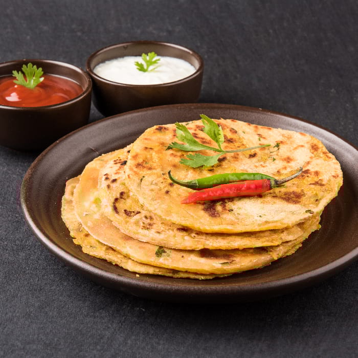 Mixed Veg Paratha.